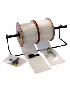 3x5" 2 mil Auto Style Wht/Cl 2000/Roll White Front / Clear Back, Pre-Opened Bags