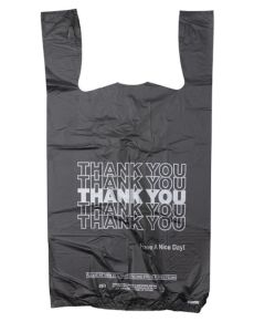 Black Printed T-Shirt Bags