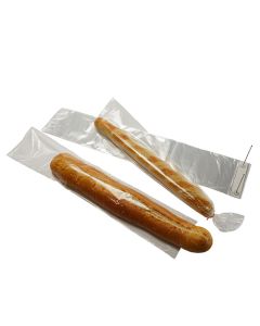 7.25x13.125+2.5BG 1 mil Clear Wicketed Bread Bags 1 mil Packed 250/WICK 1000/CTN