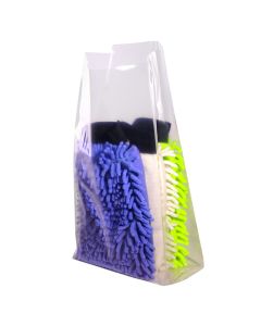 8x4x22" 2 mil Clear Gusseted Poly Bags Packed 1000/cs
