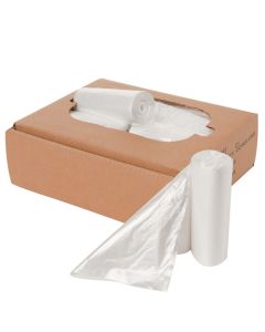 38x58 1.5mil, 100/CTN, Coreless Rolls, Clear Can Liners - Linear Low-Density Coreless Rolls