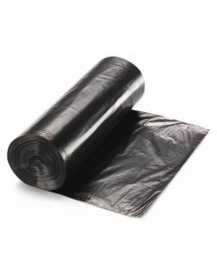 43x48" 22 mic, 150/CTN, Coreless Rolls, Black Can Liners - High Density PE Coreless Rolls