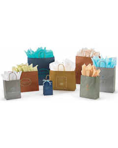 25x3" Tinted Kraft Shopper 5.25 x 3.25 x 8.375 - Metallic Tinted Kraft