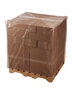 68x65x82" 4 mil Clear Gusseted Bags on a Roll Packed 25/RL