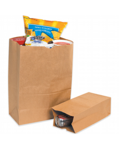 3-1/2x2-3/8x7-1/8" 30# Natural Kraft SOS Bag #1 1000/cs