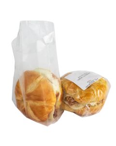2.5x1.25x7.5" 1.5 mils Clear Gusseted Polypropylene Bags Packed 1000/cs