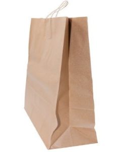 13"x7"x17" 74 LB Weight basis (110 GSM strong) Twisted Handle. Packed in cases. Earth Friendly Paper Bags. Minimum 40% Recycled Content To Meet Most U.S. Recycled Paper Bag Requirements. Strong Twisted Paper Handles. Kraft/Natural Packed 250 /cs