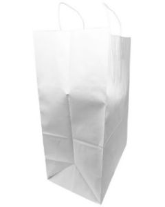 16"x6"x19" 74 LB Weight basis (110 GSM strong) Twisted Handle. Packed in cases. Earth Friendly Paper Bags. Minimum 40% Recycled Content To Meet Most U.S. Recycled Paper Bag Requirements. Strong Twisted Paper Handles. Kraft/Natural Packed 200 /cs