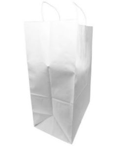 18"x7"x18.5" 74 LB Weight basis (110 GSM strong) Twisted Handle. Packed in cases. Earth Friendly Paper Bags. Minimum 40% Recycled Content To Meet Most U.S. Recycled Paper Bag Requirements. Strong Twisted Paper Handles. Kraft/Natural Packed 200 /cs