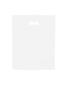 12x7x22" 45 GSM White Non-Woven Reusable T-Shirt Bag 200/cs