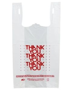 11.5"X6"X21" 1/6 BBL 13 microns Self Opening Easy Open System Black Plain Embossed T-Shirt Bag Black Packed 1000 /cs