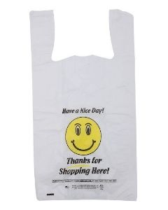 11.5"X6"X21" 1/6 BBL 13 microns Self Opening Easy Open System Blue Plain Embossed T-Shirt Bag Blue Packed 1000 /cs