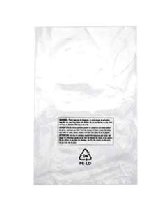 6x9 2mil, Layflat, Pre-Printed, Suffocation Warning 1000/CTN Layflat Suffocation Warning Bags