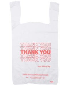 White Thank You T-Shirt Bag