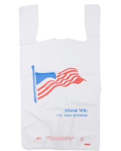 American Flag Print T-Shirt Bag