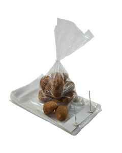 9 X 13 POLYP Wickeded, 4" Bottom Gusset 1000/CTN Clear Wicketed Bread Bags 1 mil, 4" Gusset