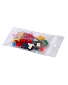 2x3" 2 mil w/Hang Hole Reclosable Bags w/Hang Packed 1000/cs