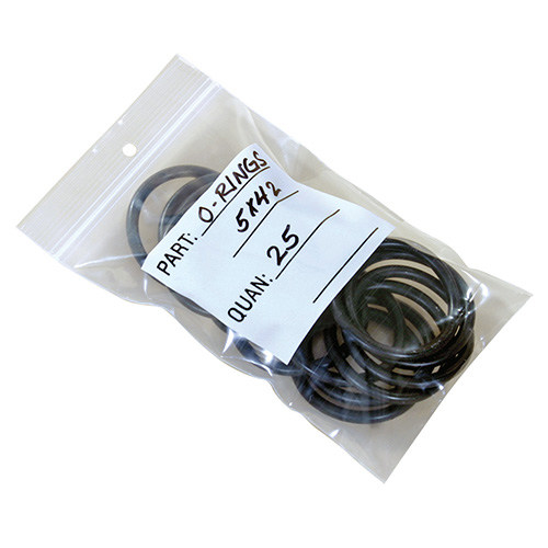 Reclosable White Block Parts Bags