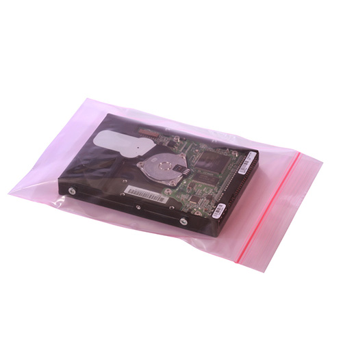 Reclosable Pink Antistatic Bags