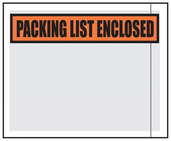 packing list enclosed