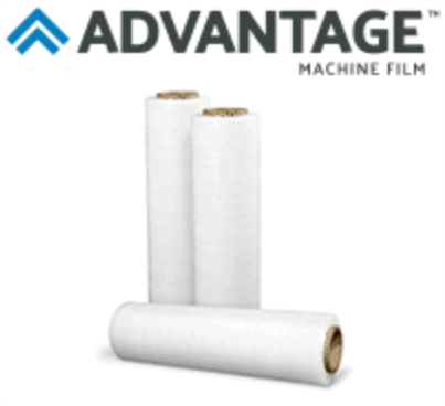 ADVANTAGE™30″, 80GA. Cast Machine Stretch Film 5500 FT/Roll 40 Rolls Per Pallet