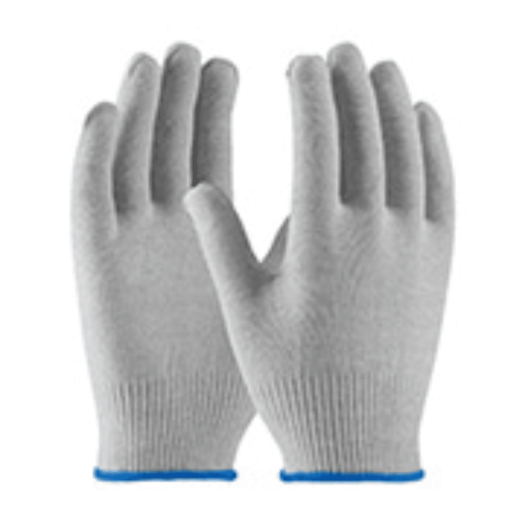 ESD Fingertip Coated Nylon Gloves Large Packed 12 Pairs per Case