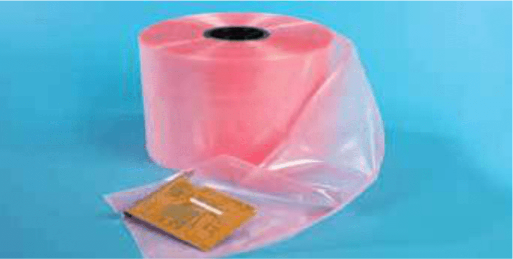 10″ X 750′ 4 mil Pink Tint Anti Stat Tubing