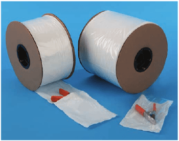 3 X 5″ 2 Mil Clear Front/White Back LDPE Pre-Opened Bags on Rolls Packed 2000/case