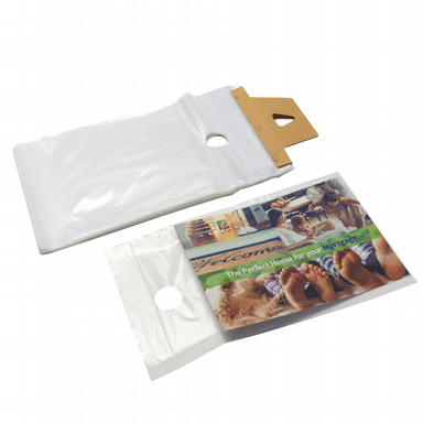 7.5×21 0.4mil HDPE Newspaper Bag With Hang Hole Packed 2,000/Case
