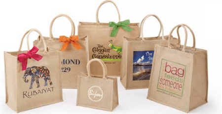 20 x 8 x 16″ Natural Jute Shopping Bag Packed 50/case