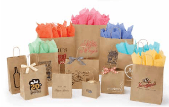 Celebrity (12-5/8 x 6-1/4 x 15-1/2) Natural Kraft Shopping Bags Packed 250/Case