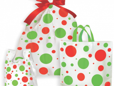 Holiday Dots Poly Bags
