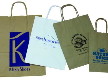 Printed Kraft Shopping Bags