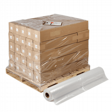 52 x 43 x 70″ 4 mil Clear Shrink Bags Packed 25/Roll