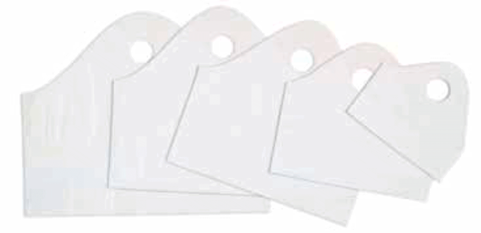 19 x 18 x 9″ HDPE White Film Super Wave Top Bags 500 Per Case